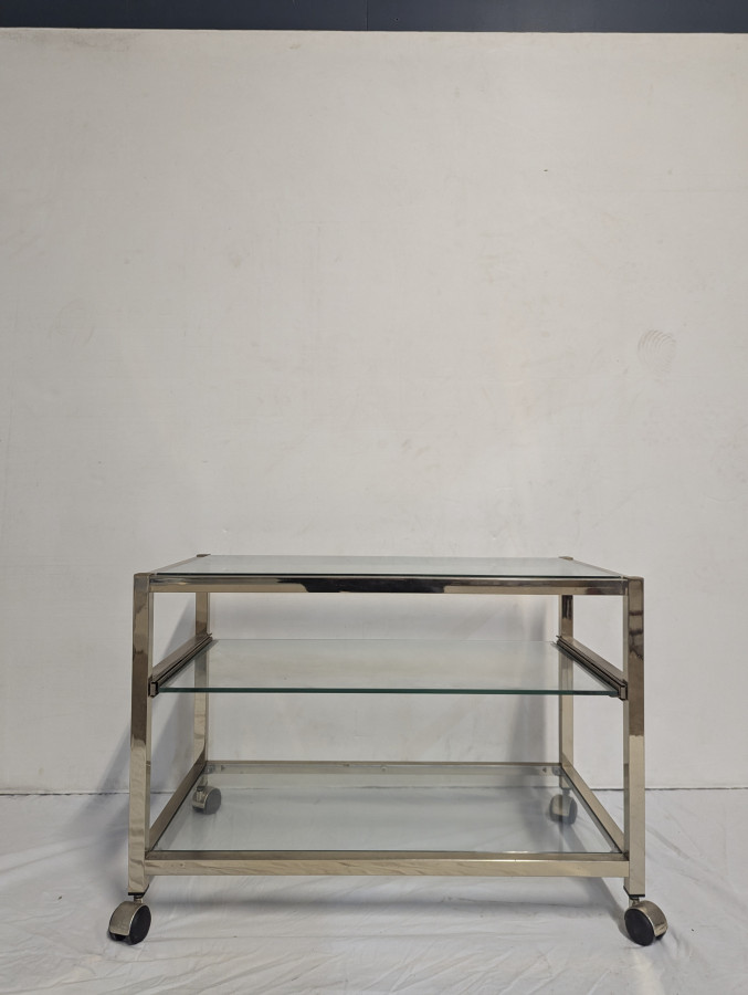 Chariot de bar Table basse en laiton