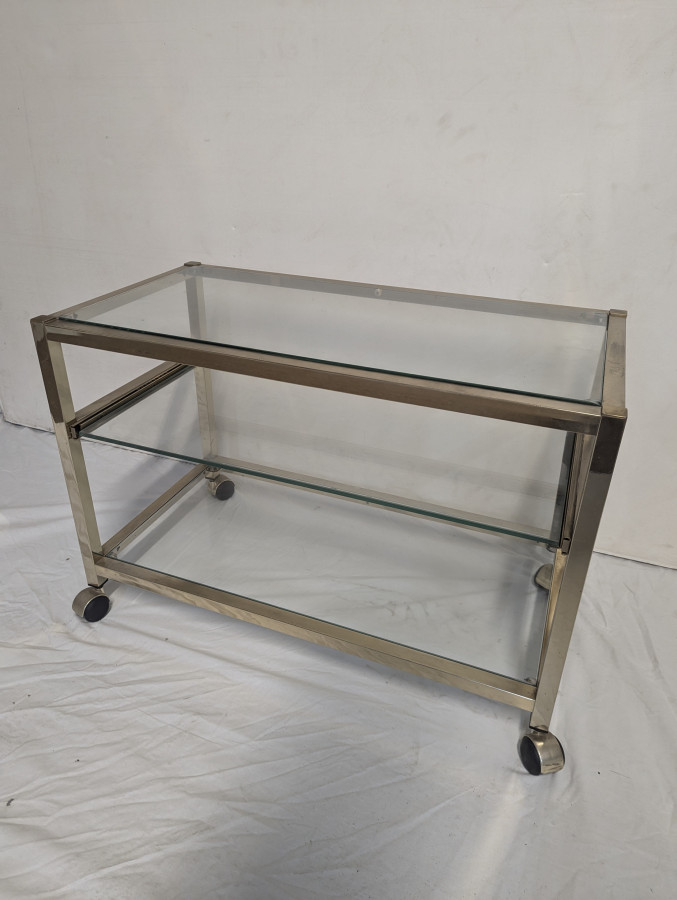 Chariot de bar Table basse en laiton