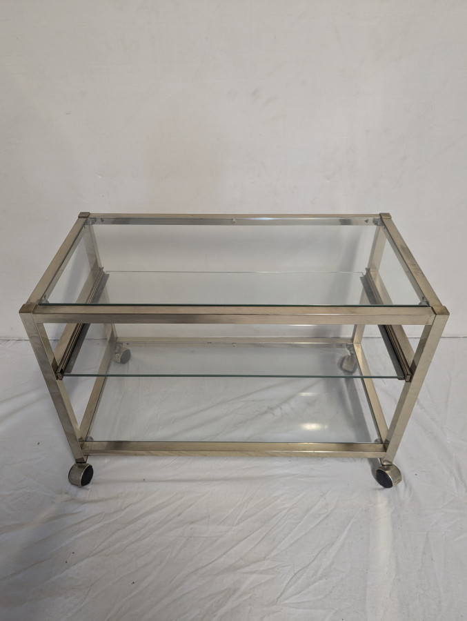 Chariot de bar Table basse en laiton