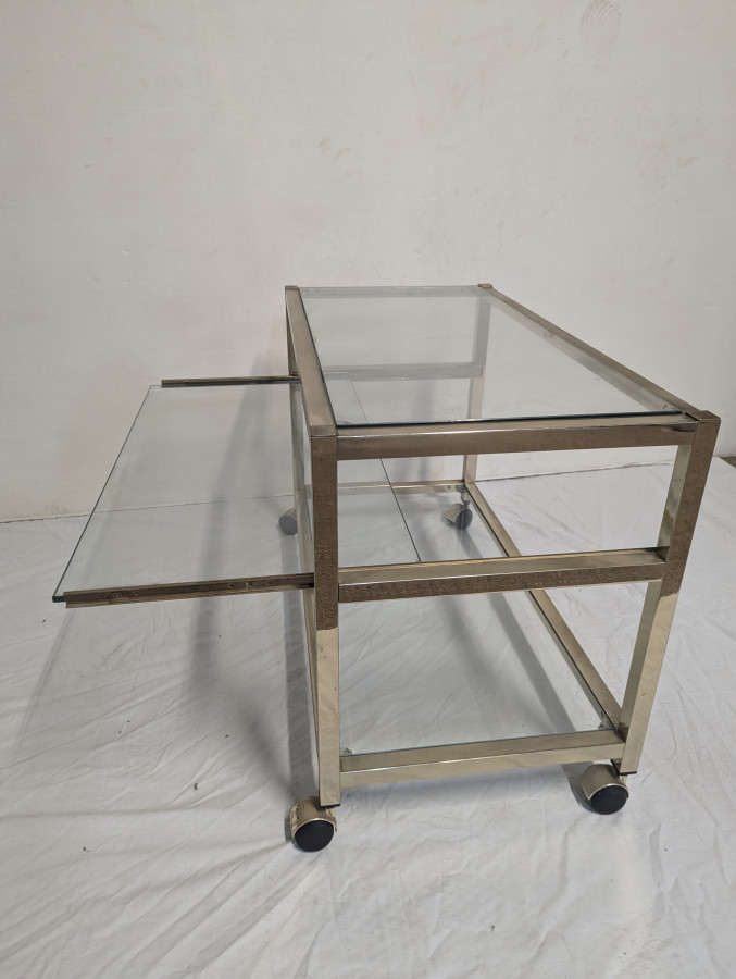 Chariot de bar Table basse en laiton