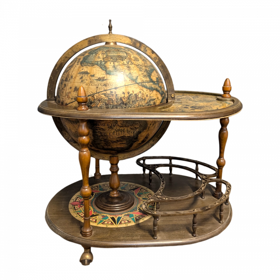 Bar desserte globe terrestre mappemonde