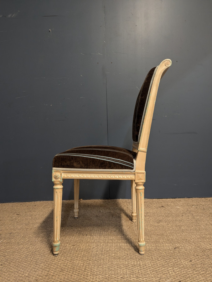 Série de 4 chaise style Louis XVI Roche Bobois