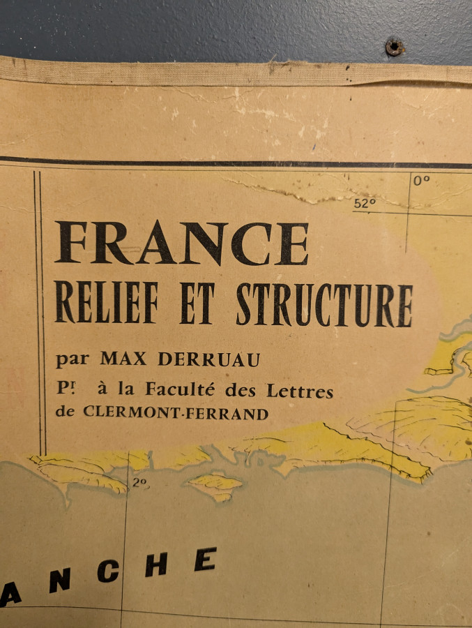 Carte des relief et structure de France